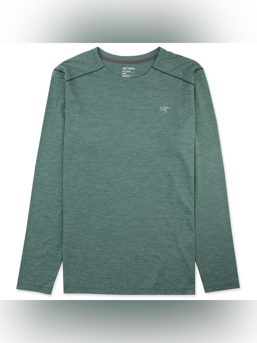 Arc'teryx Men's Long-Sleeve Heathered Teal Crew Shirt